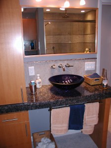 Modern Sink and Cabinets
